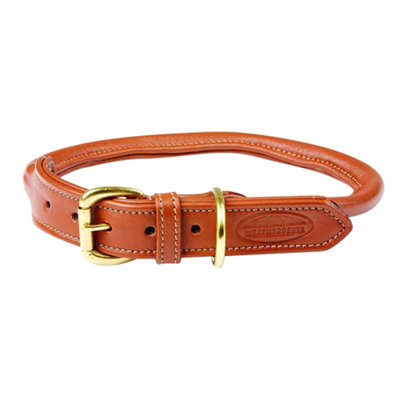 Weatherbeeta Rolled Leather Dog Collar Tan (XL) Price Comparisons | Compare The Build