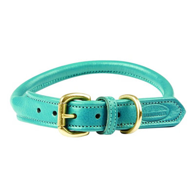 Weatherbeeta Rolled Leather Dog Collar Teal (XXL) Price Comparisons | Compare The Build