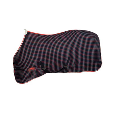 Weatherbeeta Standard Neck Waffle Cooler Rug Navy/Red/White (6ft)