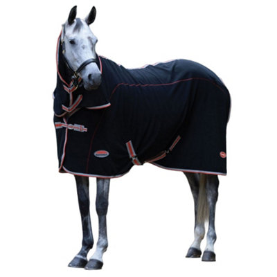 Weatherbeeta Therapy-Tec Combo Neck, Foldaway Horse Cooler Rug Black/Red/Silver (5) Price Comparisons | Compare The Build