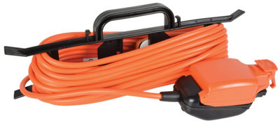 Weatherproof Outdoor 1 Gang Socket 5m Extension Lead with H Frame Cable Tidy