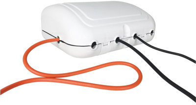Weatherproof Outdoor Electrical Plug Enclosure Box with 4-Gang 2m Extension Lead