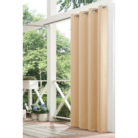 Weatherproof Wind Resistant Curtains for Porch Pavilion Gazebo W132 x H244cm/1 Pcs