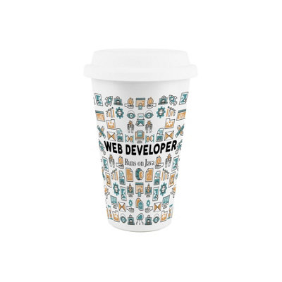 Web Developer Ceramic Travel Mug - Novelty Website & IT Software Gifts ...