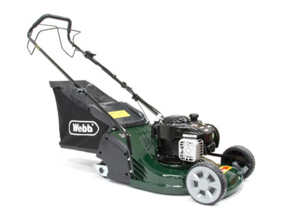 Webb 43cm (17") Self Propelled Petrol Rear Roller Rotary Lawnmower