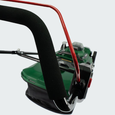 Webb Eco 40V 2x20V 43cm Brushless Cordless Lawnmower. 6 Cutting Heights. 50L Collector. 17 Cutting Width