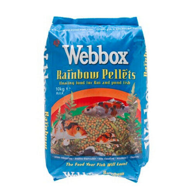 Webbox Rainbow Pellets Floating For Koi & Pond Fish 10kg