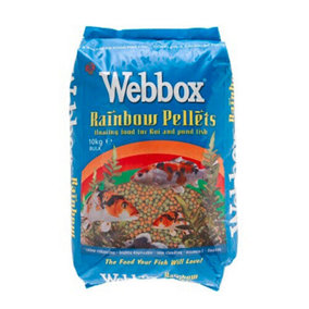 Webbox Rainbow Pellets Floating For Koi & Pond Fish 10kg