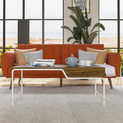 Webster 1 Drawer Coffee Table in Walnut Look