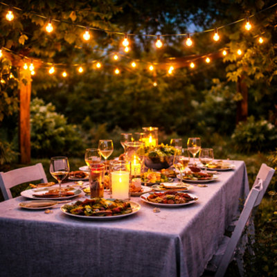 Wedding and Party String Lights for Indoor and Outdoor Use 12.5mtrs ...