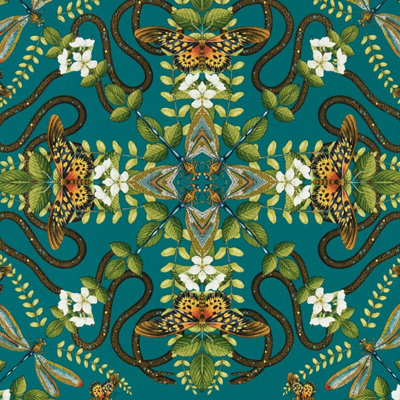 Wedgwood Botanical Wonders Emerald Forest Wallpaper Teal W0129/05