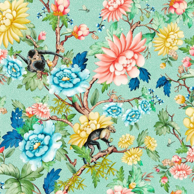 Wedgwood Botanical Wonders Sapphire Garden Wallpaper Mineral Green W0133/02