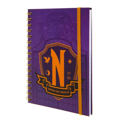 Wednesday A5 Notebook Purple/Yellow (One Size)