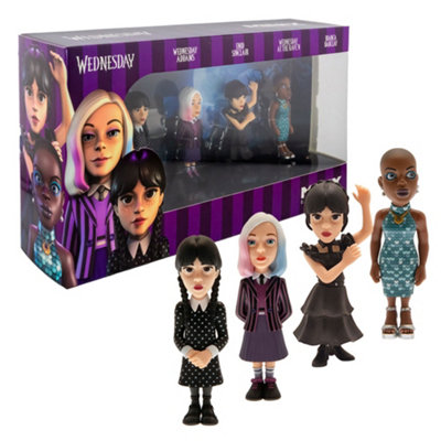 Wednesday MiniX Character Figure (Pack of 4) Multicoloured (One Size)