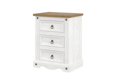 Wedny 3 Drawer Bedside Cabinet