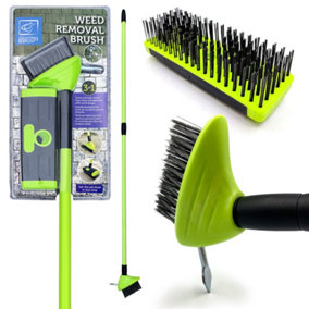 Weed Brush Outdoor Garden Weeding Tool For Block Paving - Remove Weeds and Moss from Patios