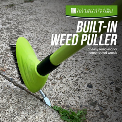 Weed Brush Outdoor Garden Weeding Tool For Block Paving - Remove Weeds and Moss from Patios
