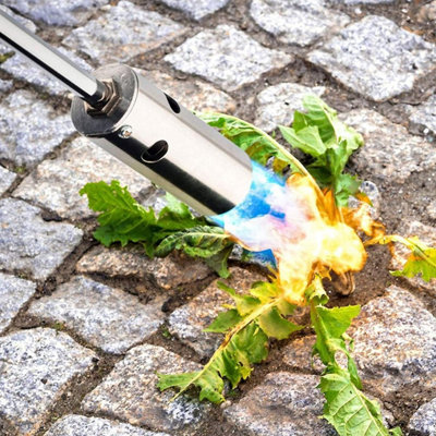 Weed Burner Blowtorch Garden Torch Weeds Killer Burner with Adjustable  Flame Outdoor Moss Fungus Weed Wand