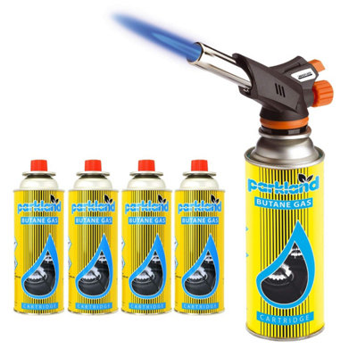 Weed Burner Welding Gas Auto Ignition Soldering (Torch) - Ergonomic Design - Fits Easily Into The Hand