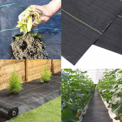 Weed Control Barrier Fabric - 100gsm Heavy Duty - 1m x 25m - 4