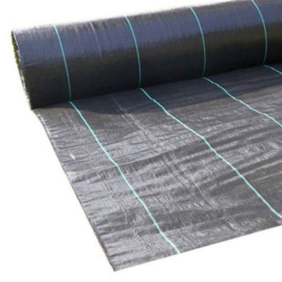 Weed Control Barrier Fabric - 100gsm Heavy Duty - 1m x 25m - 7