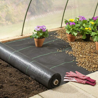 Weed Control Fabric Gardening Ground Plant Cover 8M 50G Sq Landscape ...