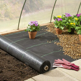 Weed Control Fabric Gardening Ground Plant Cover 8M 50G Sq Landscape Mulch Guard