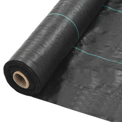 Weed Control Membrane Barrier Fabric - 100gsm Heavy Duty - 1.5m x 10m