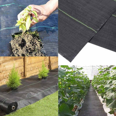 Weed Control Membrane Barrier Fabric - 100gsm Heavy Duty - 1.5m x 10m
