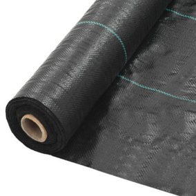 Weed Control Membrane Barrier Fabric - 100gsm Heavy Duty - 1m x 10m