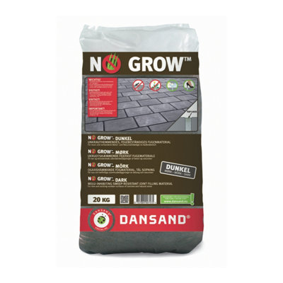 Weed Free Paving Sand Polymeric Weed Inhibitor 20kg Dark Paving Grout Dansand