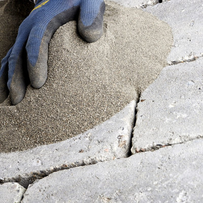 Weed Free Paving Sand Polymeric Weed Inhibitor 20kg Dark Paving Grout Dansand