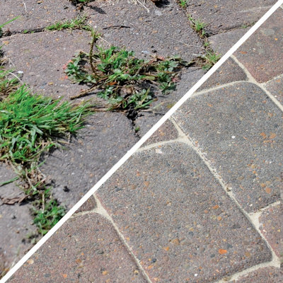 Weed Free Paving Sand Polymeric Weed Inhibitor 20kg Dark Paving Grout Dansand