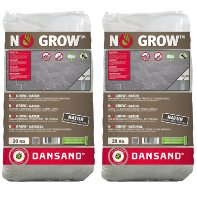 Weed Free Paving Sand Polymeric Weed Inhibitor 20kg x2 Bags Natural Paving Grout Dansand