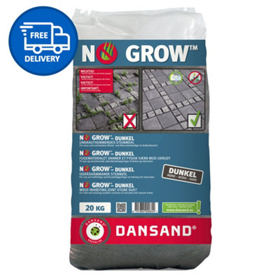 Weed Free Paving Sand Weed Killer Inhibitor 20kg Grey Paving Grout Dansand - FREE DELIVERY INCLUDED