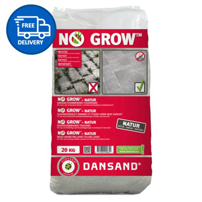 Weed Free Paving Sand Weed Killer Inhibitor 20kg Natural Paving Grout Dansand - FREE DELIVERY INCLUDED