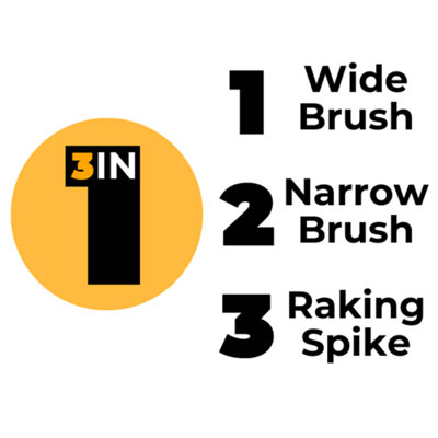 Weed Remover Tool 3-in-1 Wire Brush Scraper Patio Decking Block Paving Path - 8