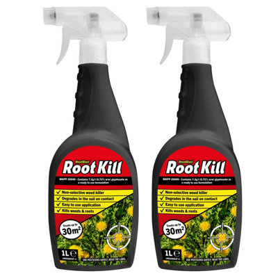 WeedBlast RootKill Glyphosate Weedkiller 2x1 Litre Ready to use spray