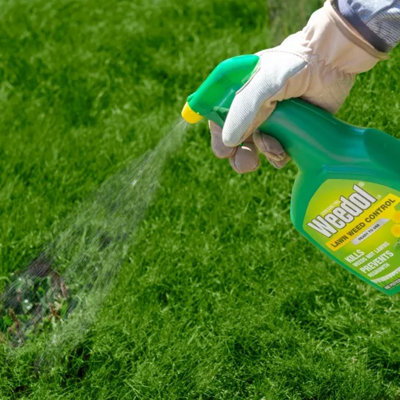 Weedol Lawn Weed Killer Gun 1L Ready to Use Spray for Broadleaf Weeds ...
