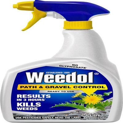 Weedol Path and Gravel RTU 1L Pelargonic Acid Weedkiller for Gravel ...
