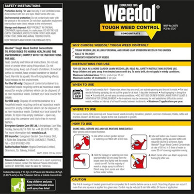 Weedol - Toudh Weed Control - Concentrate - 500Ml