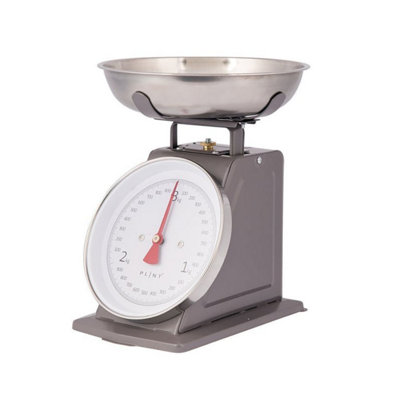 WEIGHING SCALES - METAL/STAINLESS STEEL/ACRYLIC - L21 X W14 X H25.5 CM ...