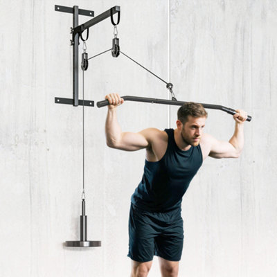 Weight Cable Pulley System for Home Gym with Universal Loading Pin