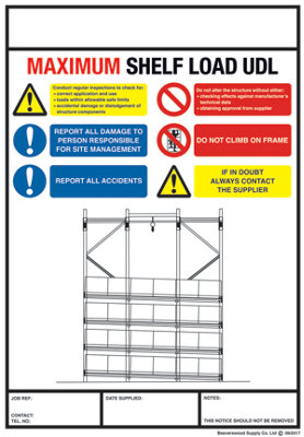 Weight Load Identification - Carton Live Store Weight Load - 356 x 254mm