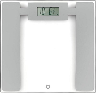 Weight Watchers Ultra Slim Glass Electronic Scale, 6mm Tempered Glass, Stylish Scale 8950NU