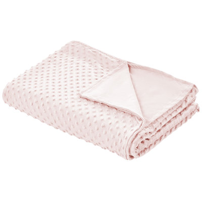 Weighted Blanket Cover CALLISTO 100 x 150 cm Pastel Pink