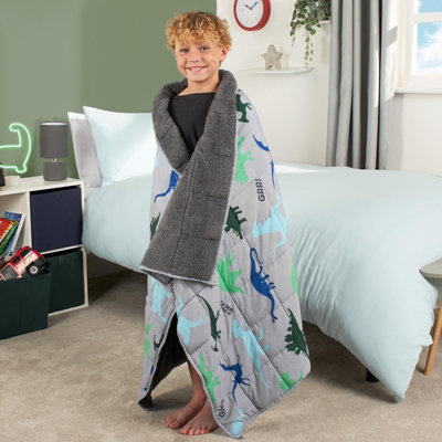 Dinosaurs 2024 blanket minky backing. Weighted, non weighted. Nursery anxiety sensory autism