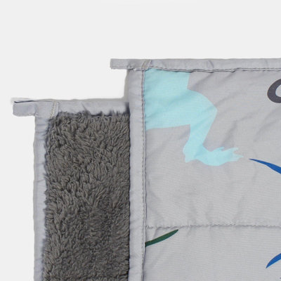Weighted Blanket Kids Dino Sensory Sleep Therapy Anxiety Soft Teddy Fleece Throw - 7
