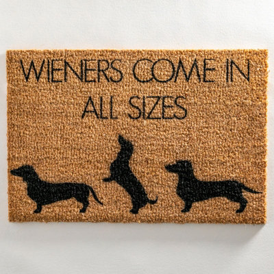 Weiners Come In All Sizes Doormat