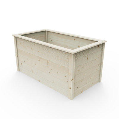 Weka Raised Bed 133cm x 72cm - Natural Finish